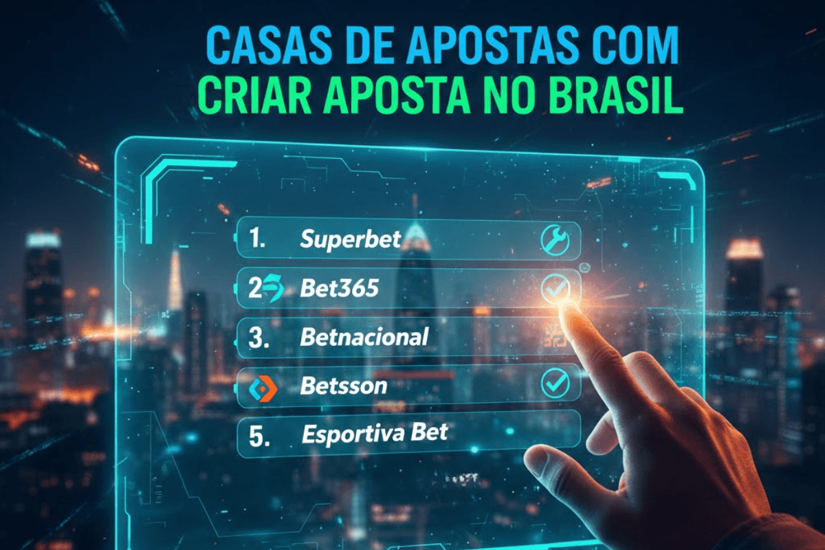 Casas de apostas com Criar Aposta no Brasil: ranking atualizado